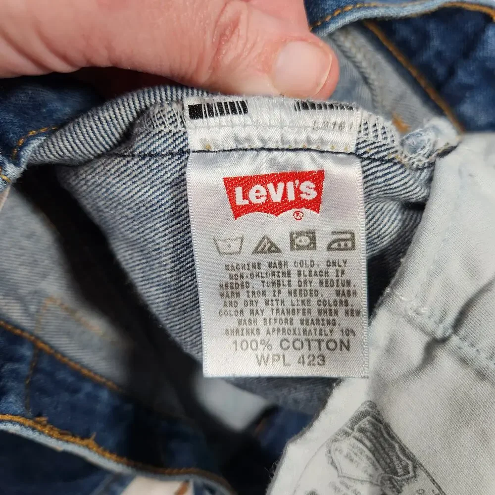 Y2K Levis‎ XX 501 Straight Leg Button Fly Red Tab Jeans 36x34 Fits 34x31 Cotton